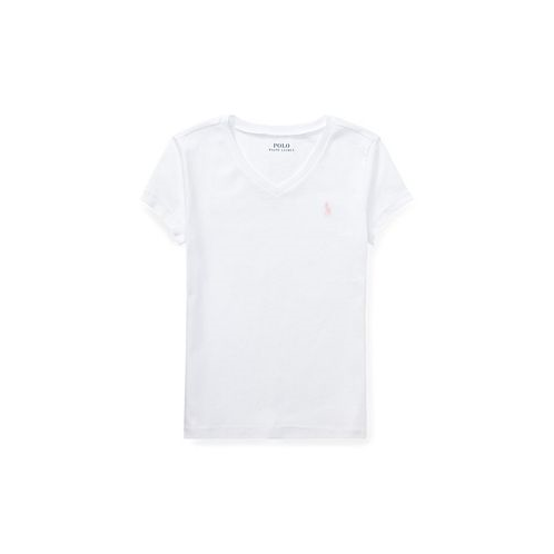Polo Ralph Lauren Big Girls Cotton Jersey V-Neck T-shirt