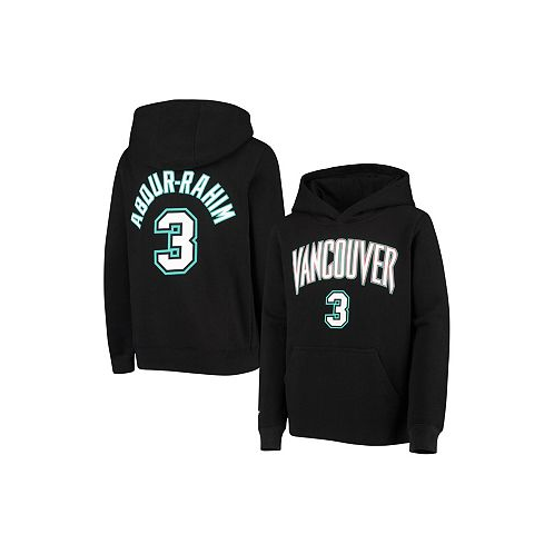 Mitchell & Ness Big Boys Shareef Abdur-Rahim Black Vancouver Grizzlies Hardwood Classics Name and Number Pullover Hoodie