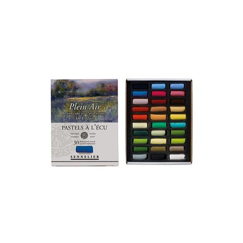 Sennelier Extra-soft Pastel Half Stick Plain Air Landscape Colors Set 30 Piece