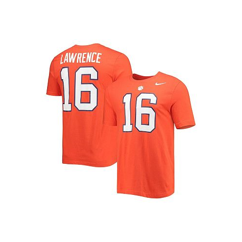 Nike Mens Trevor Lawrence Orange Clemson Tigers Alumni Name and Number Team T-shirt