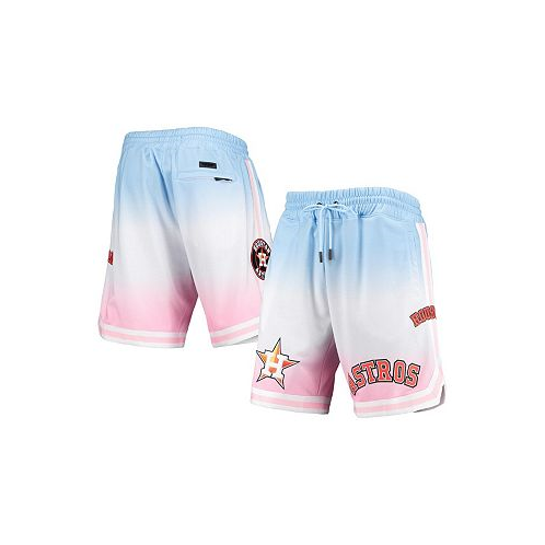 Pro Standard Mens Blue Pink Houston Astros Team Logo Pro Ombre Shorts