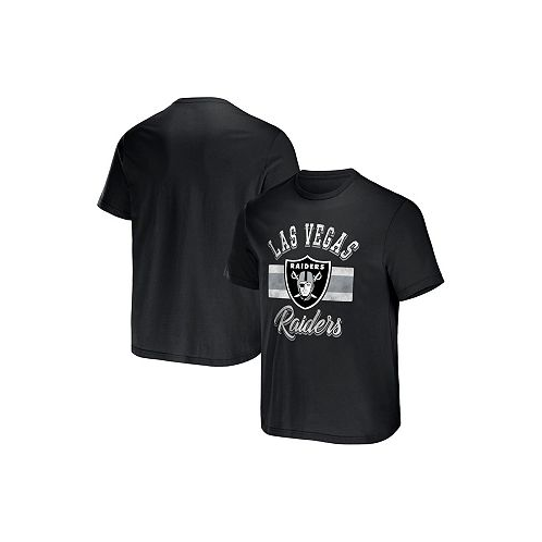 Fanatics Mens NFL x Darius Rucker Collection by Black Las Vegas Raiders Stripe T-shirt