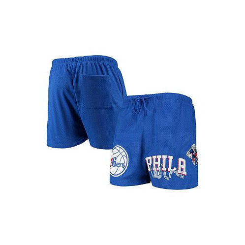 Pro Standard Mens Royal Philadelphia 76ers Mesh Capsule Shorts