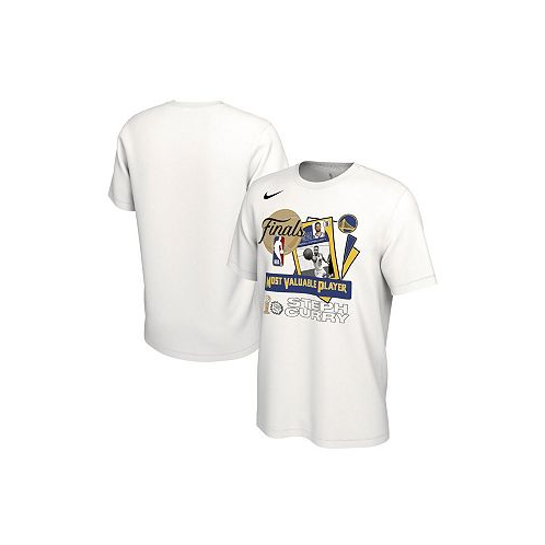 Nike Mens Stephen Curry White Golden State Warriors 2022 NBA Finals Champions MVP T-shirt