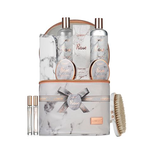 Lovery 15-Pc. Rose Home Spa Luxury Body Care Gift Set