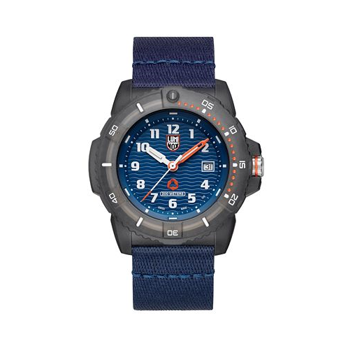 Luminox Mens Swiss Eco Series Blue PET Strap Watch 46mm