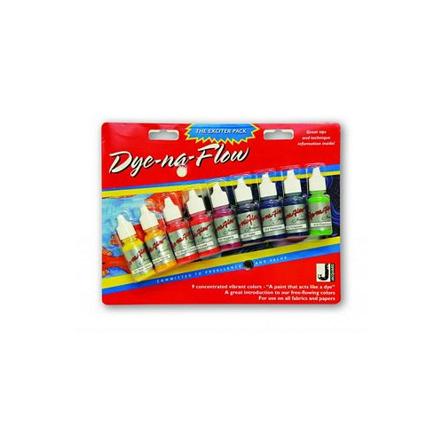 Jacquard Dye-na-flow Exciter 9 Piece Pack