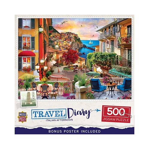 Masterpieces Travel Diary - Italian Afternoon 500 Piece Jigsaw Puzzle