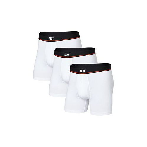 SAXX Mens Non-Stop Stretch Cotton Slim Fit Boxer Briefs 3PK