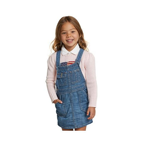 Polo Ralph Lauren Little Girls and Toddler Girls Cotton Denim Overall Dress