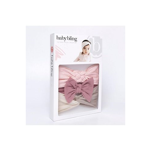 Baby Bling Infant-Toddler 3-pcs Assorted Style Headband Gift Set for Girls