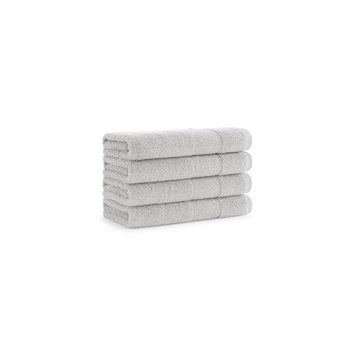 Aston and Arden Luxury Turkish Hand Towels 4-Pack 600 GSM Extra Soft Plush 18x32 Solid Color Options with Dobby Border