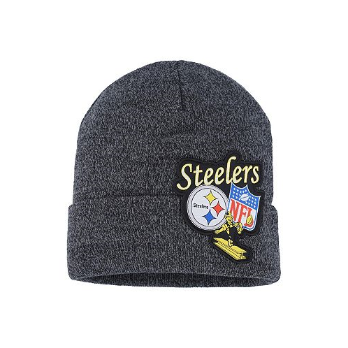 Mitchell & Ness Big Boys Black Pittsburgh Steelers XL Logo Cuffed Knit Hat