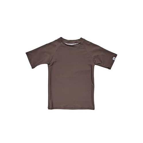 Snapper Rock Toddler Child Boys Chocolate Sustainable SS Rash Top