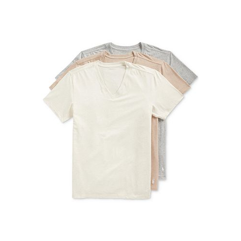 Polo Ralph Lauren Mens 3-Pk. Slim-Fit Stretch V-Neck Undershirts