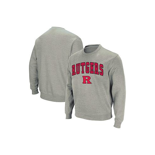 Colosseum Mens Rutgers Scarlet Knights Arch and Logo Crew Neck Sweatshirt