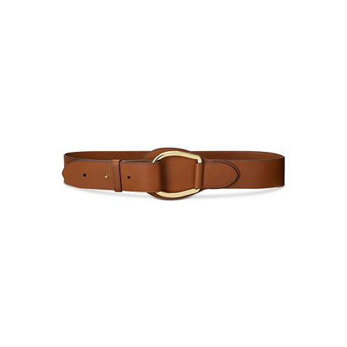 POLO Ralph Lauren Womens Leather Wide D-Ring Belt