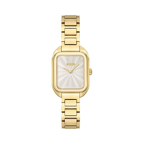 Hugo Boss Womens Balley Quartz Ionic Plated Gold-Tone Steel Watch 25mm
