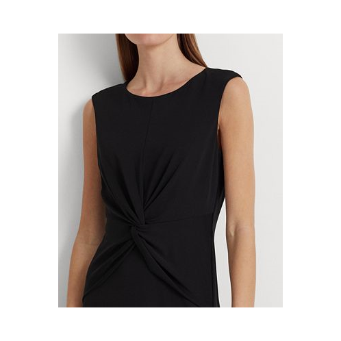 POLO Ralph Lauren Womens Twist-Front Cap-Sleeve Stretch Jersey Dress