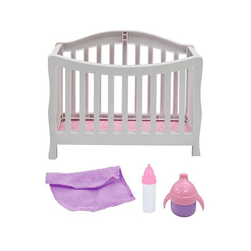 Magic Nursery Doll in Crib 8 Baby Doll Playset New Adventures Childrens Pretend Play Ages 2 and up