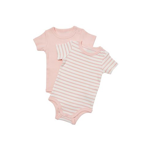 COTTON ON Baby Boy or Baby Girls Essentials Short Sleeve Bodysuit Pack of 2