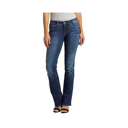 Silver Jeans Co. Suki Mid Rise Stretchy Slim Bootcut Jeans
