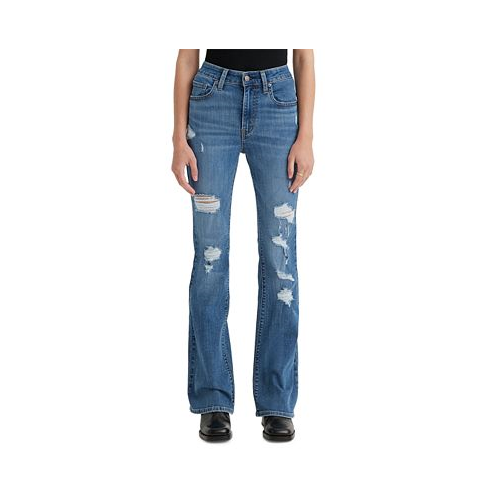 Levis Womens 726 High Rise Slim Fit Flare Jeans