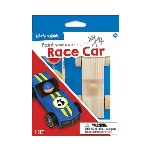 MasterPieces Puzzles Works of Ahhh... ni Craft Set - Race Car Build & Paint Family Craft Set