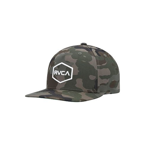RVCA Big Boys Camo Commonwealth Snapback Hat
