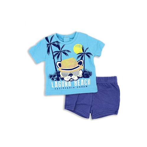 Lily & Jack Baby Boys Beach T Shirt and Shorts 2 Piece Set