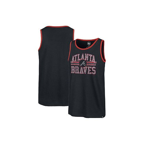 47 Brand Mens Navy Atlanta Braves Winger Franklin Tank Top