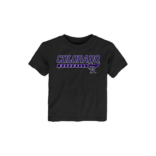 Outerstuff Toddler Boys and Girls Black Colorado Rockies Take The Lead T-shirt