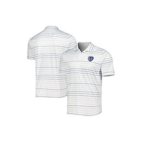 Antigua Mens White Sporting Kansas City Ryder Polo Shirt