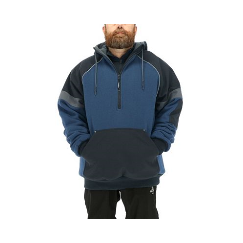 RefrigiWear Big & Tall Frostline Pullover Sweatshirt with Insulated Hoodie
