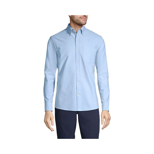Lands End Mens Tailored Fit Long Sleeve Sail Rigger Oxford Shirt