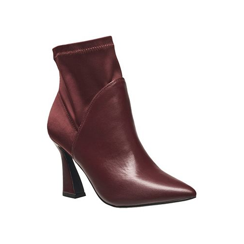 French Connection H Halston Womens Iza Two Toned Heeled Booties