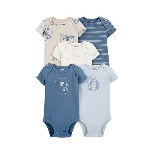 Carters Baby Boys Short Sleeve Bodysuits Pack of 5