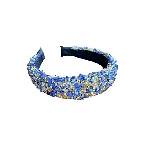 Headbands of Hope Womens All That Glitters Headband - Blue + Gold