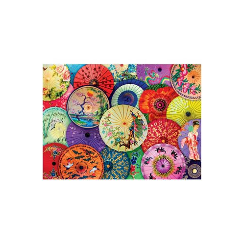 University Games Eurographics Incorporated Colors of the World Asian Oil-Paper Umbrellas Jigsaw Puzzle 1000 Pieces