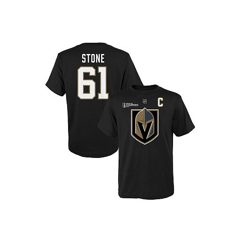 Outerstuff Big Boys Mark Stone Black Vegas Golden Knights 2023 Stanley Cup Champions Name and Number T-shirt