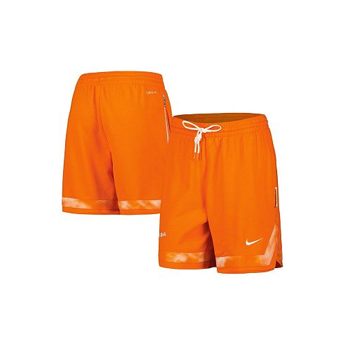 Nike Womens Orange WNBA Jumpwoman Cloud Print Performance Shorts