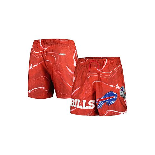 Pro Standard Mens Red Buffalo Bills Allover Marble Print Shorts