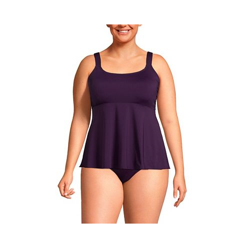 Lands End Plus Size Flutter Tankini Top