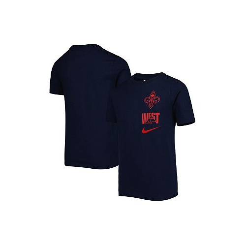 Nike Big Boys Navy New Orleans Pelicans Vs Block Essential T-shirt