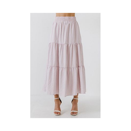 English Factory Womens Tiered Maxi Skirt
