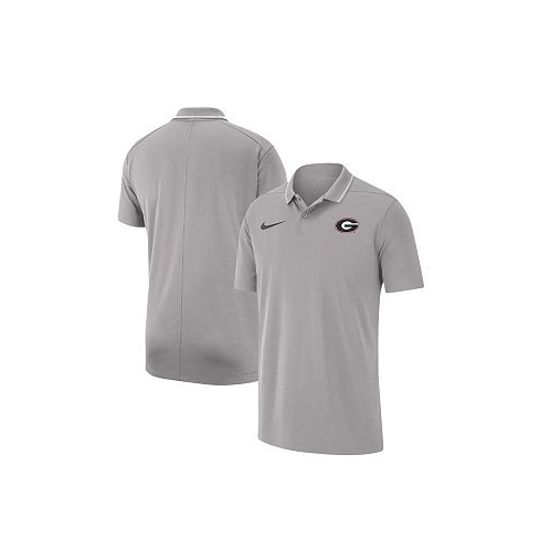 Nike Mens Gray Georgia Bulldogs 2023 Coaches Performance Polo Shirt