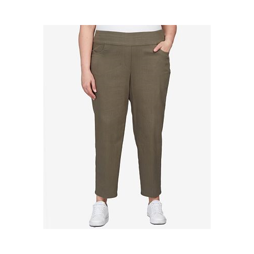 Alfred Dunner Plus Size Super Stretch Mid-Rise Average Length Pant