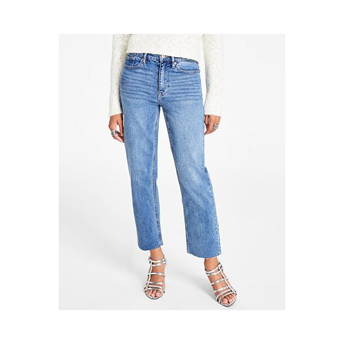 Calvin Klein Jeans Womens Straight-Leg Ankle Jeans
