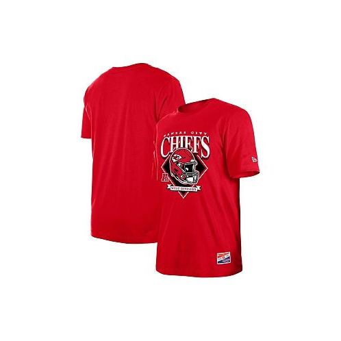New Era Mens Red Kansas City Chiefs Team Logo T-shirt