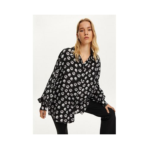 NOCTURNE Womens Printed Over d Shirt
